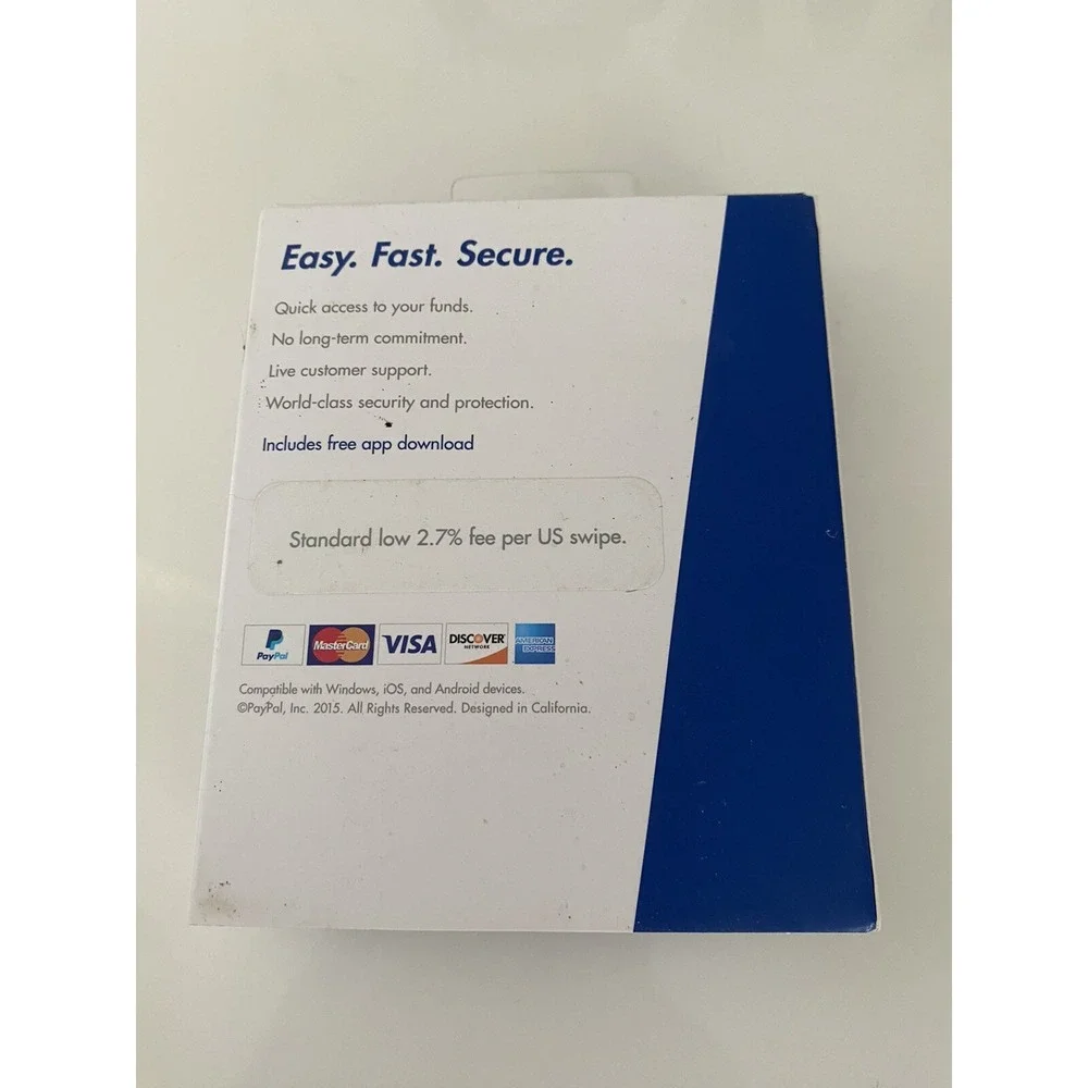 PayPal Mobile Credit‎ Card Reader MasterCard Visa Discover American Express NIB